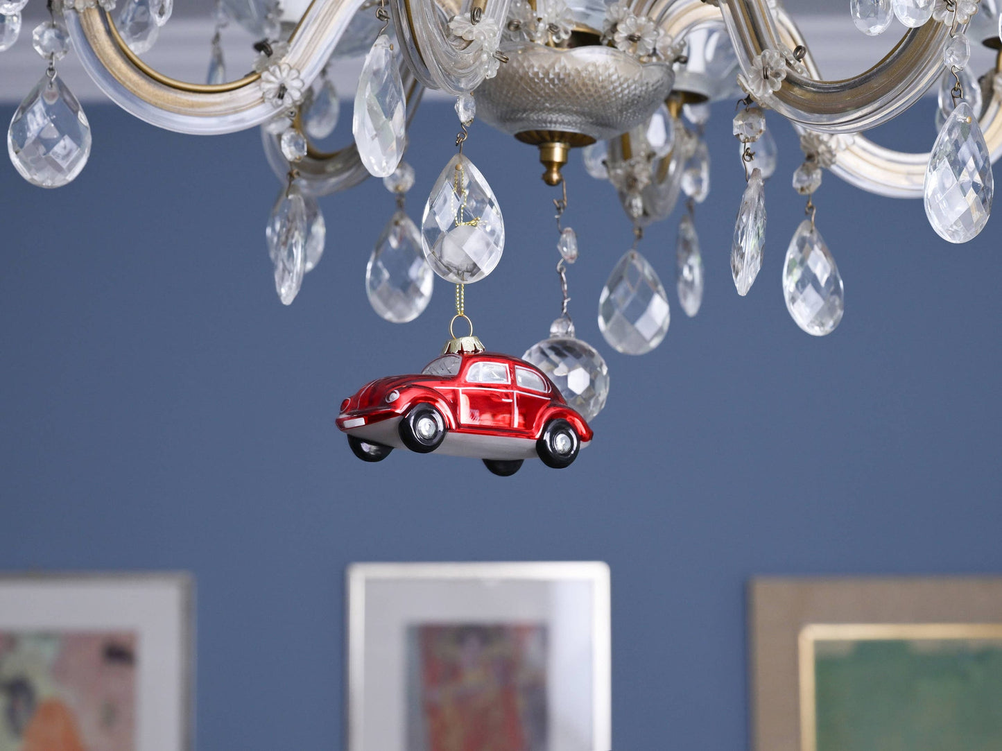 Décoration de Noël Coccinelle VW Rouge