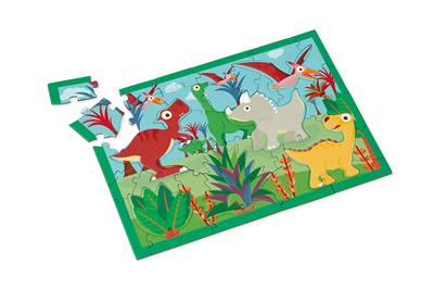 Scratch PlayPuzzle 36pcs: 3D DINOSAURES 33x23,1cm, en boîte forme 20x20x4,5cm, 3+