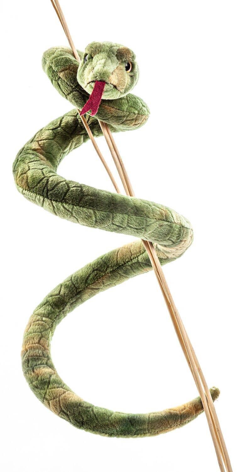 Serpent vert - 90 cm (longueur) - peluche Uni Toys