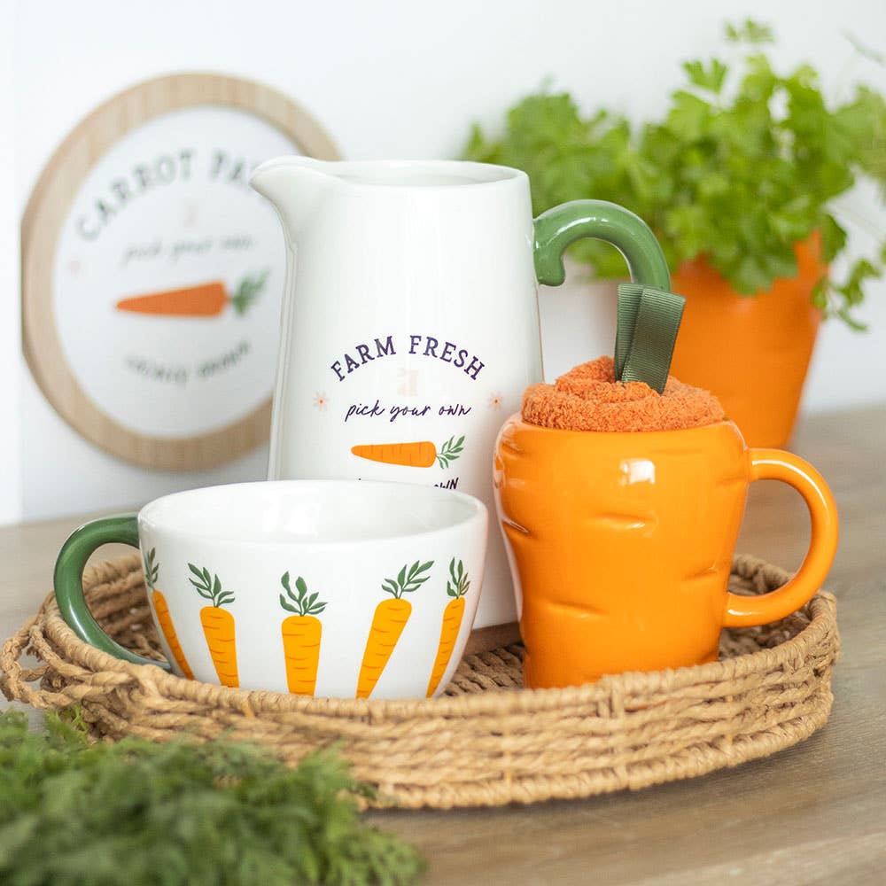 Ensemble de tasse et chaussettes en forme de carotte