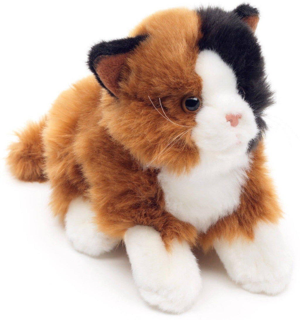 Peluche Chat Calico couché Uni Toys