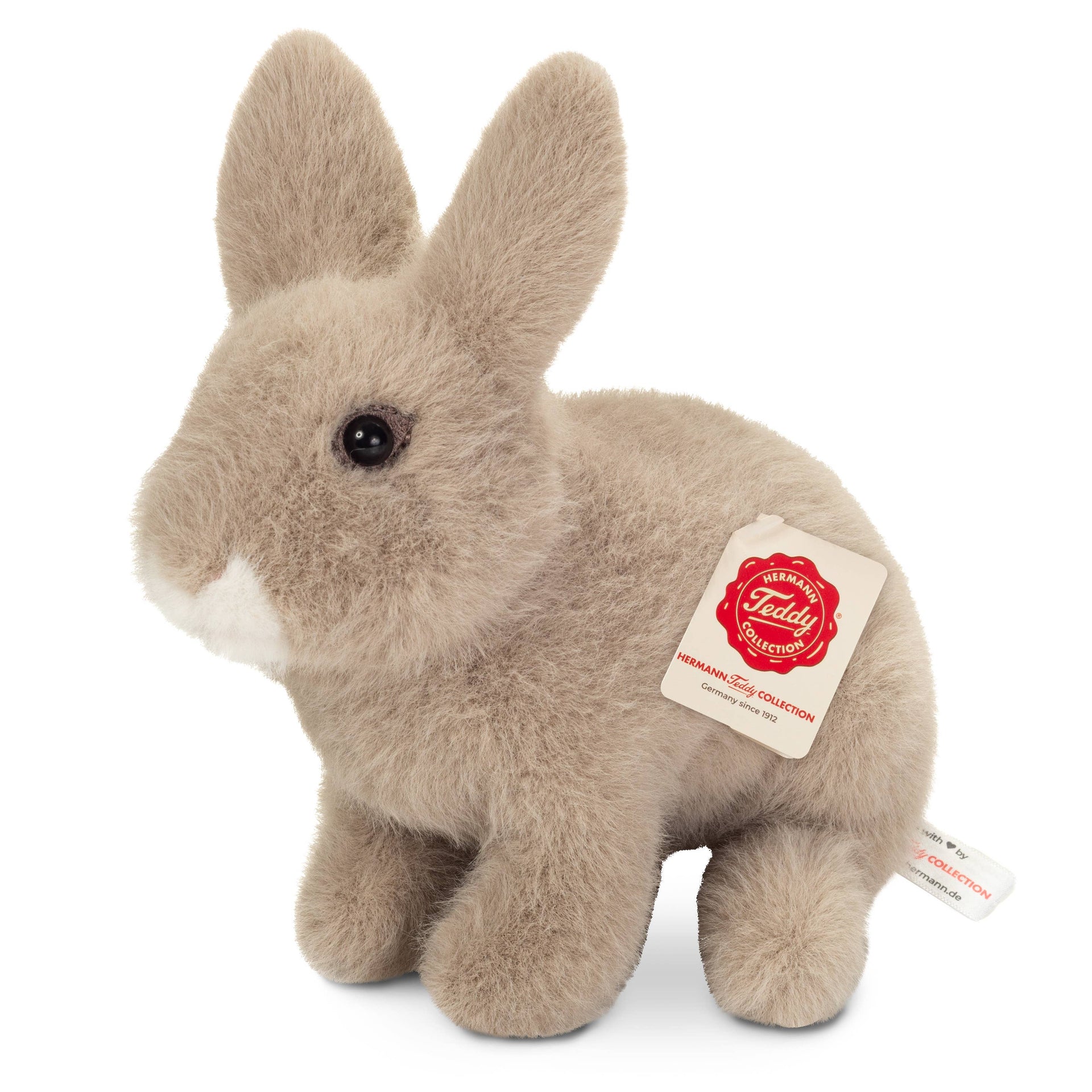 Peluche Lapin assis gris