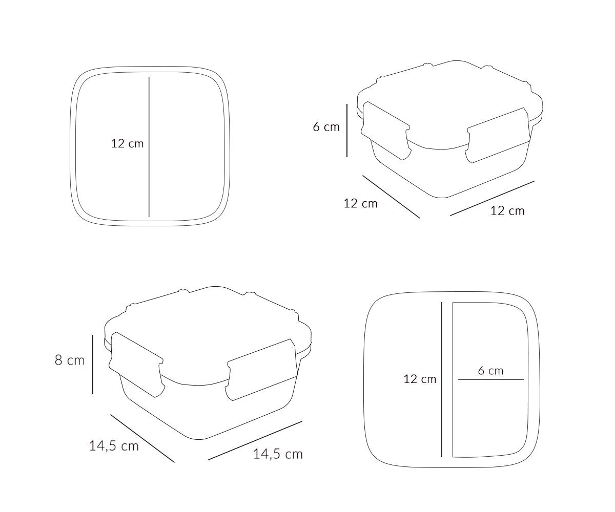 Grande Boîte à Déjeuner Forêt Magique