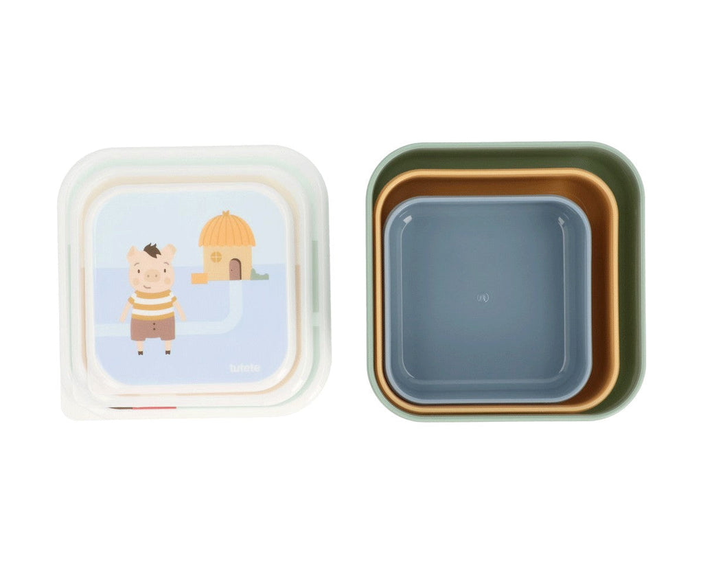 3 Boîtes à Déjeuner Les Trois Petits Cochons - vue 6