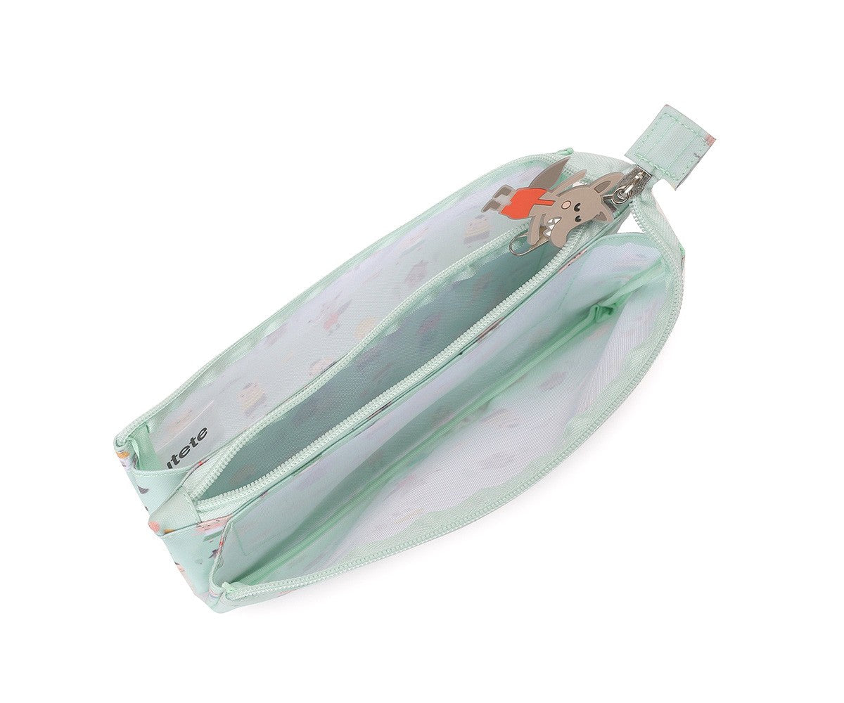 Trousse à Crayons 3 Compartiments Les Trois Petits Cochons