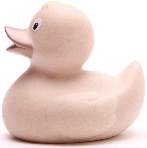 Umweltfreundliche Badeente Carol – ocker