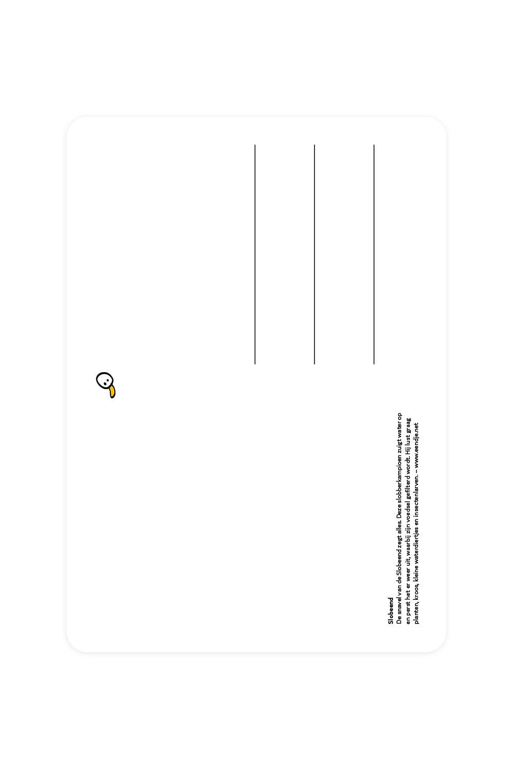 Postcard with Shoveler