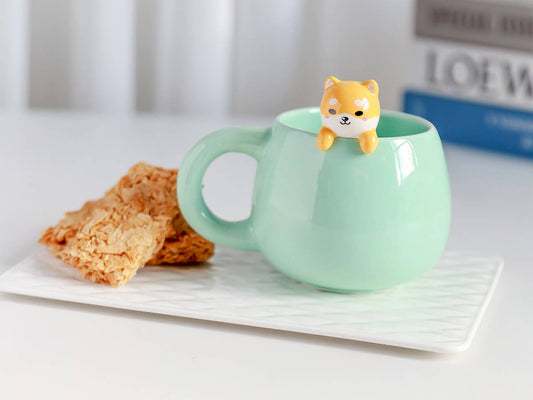Mug avec Figurine Shiba Inu