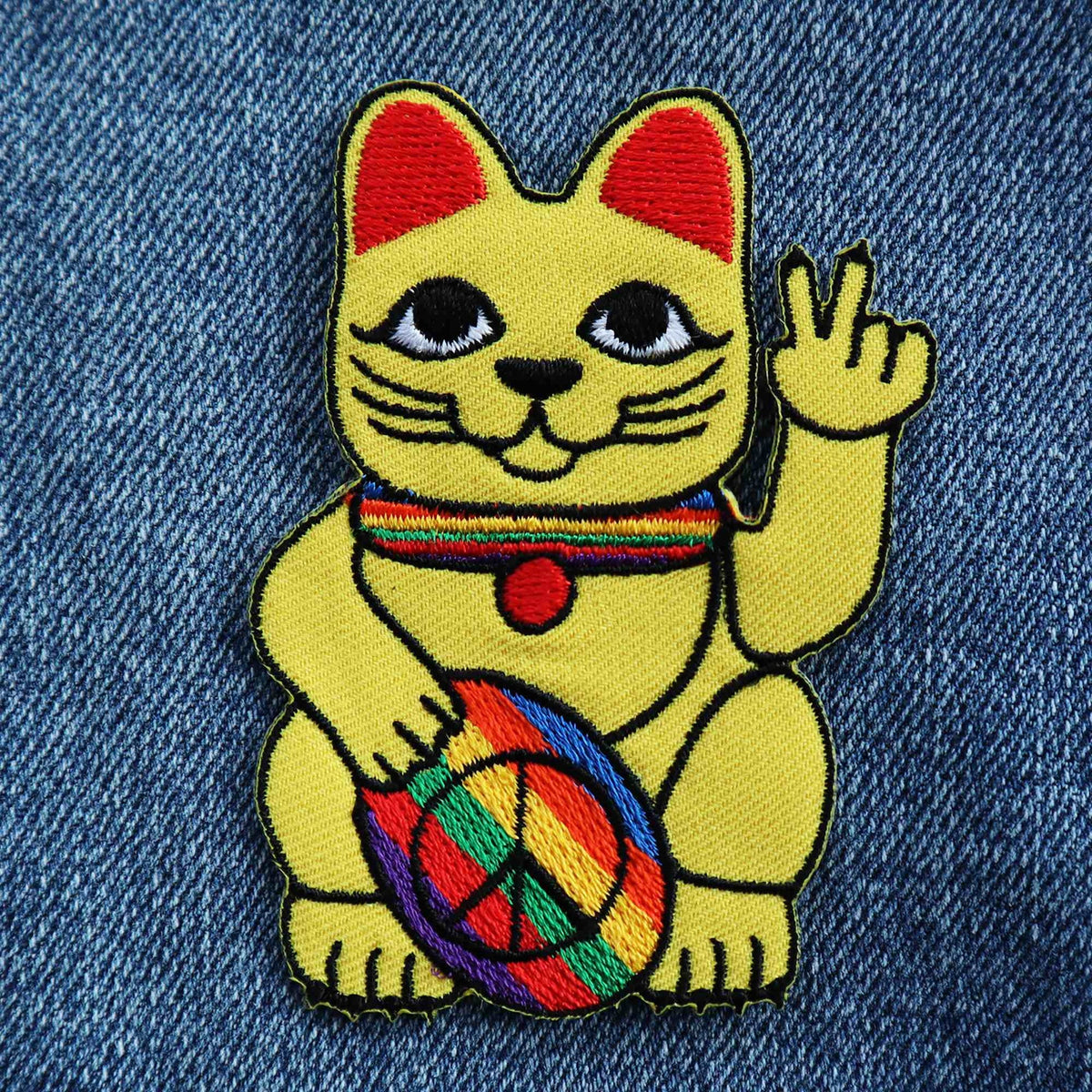 Patch Chat chanceux Peace