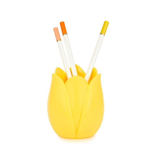 Tulip Pencil Holder - Yellow