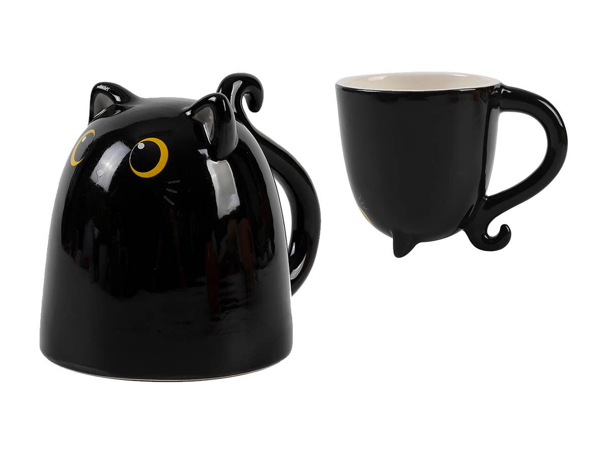 Mug 3D à retourner Chat noir