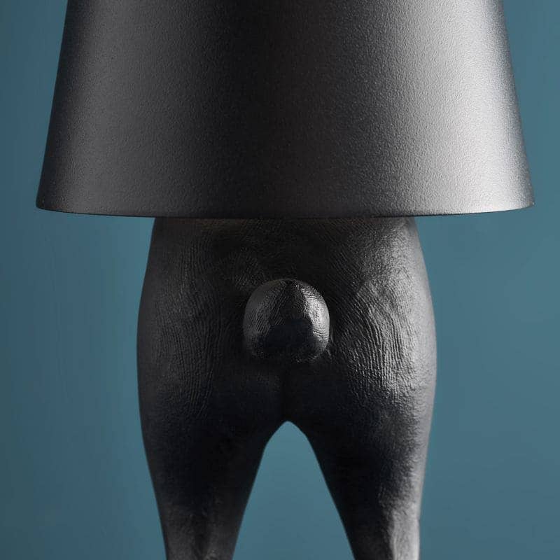 Lampe de table LED Lapin Hiding Rabbit, Noir