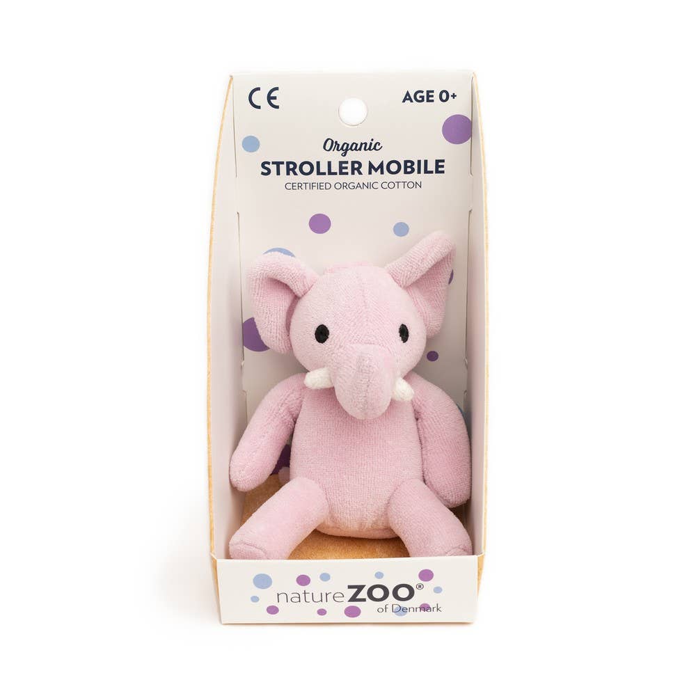 Mobile pour poussettes Éléphant - Violet clair