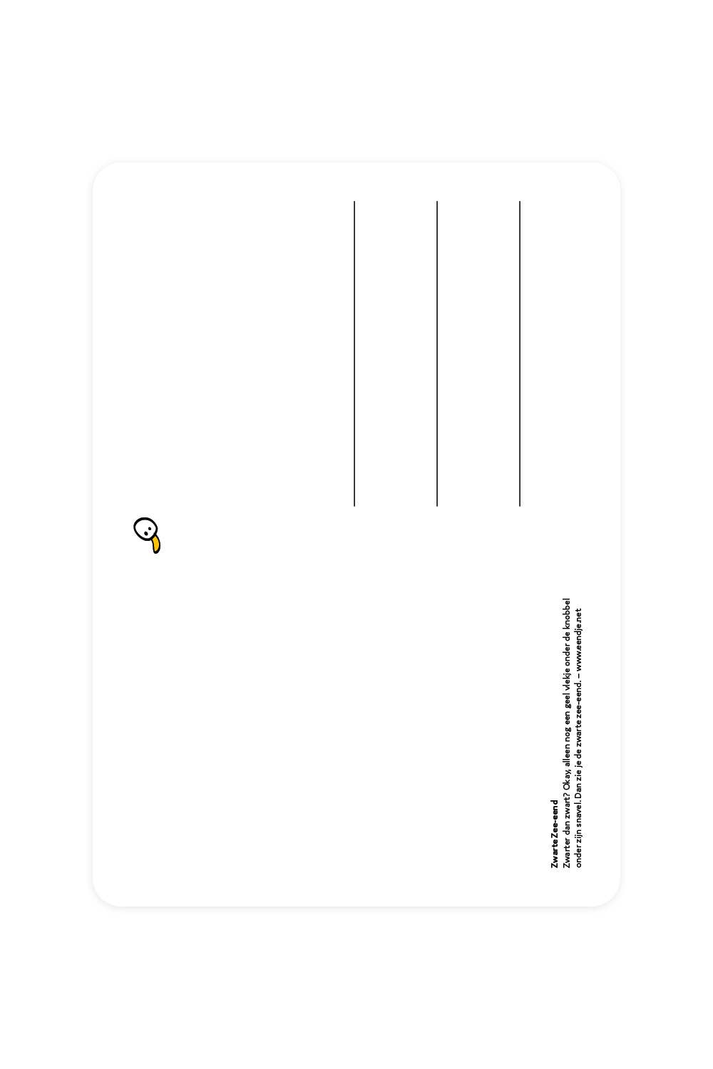 Postcard of a Black Sea Duck