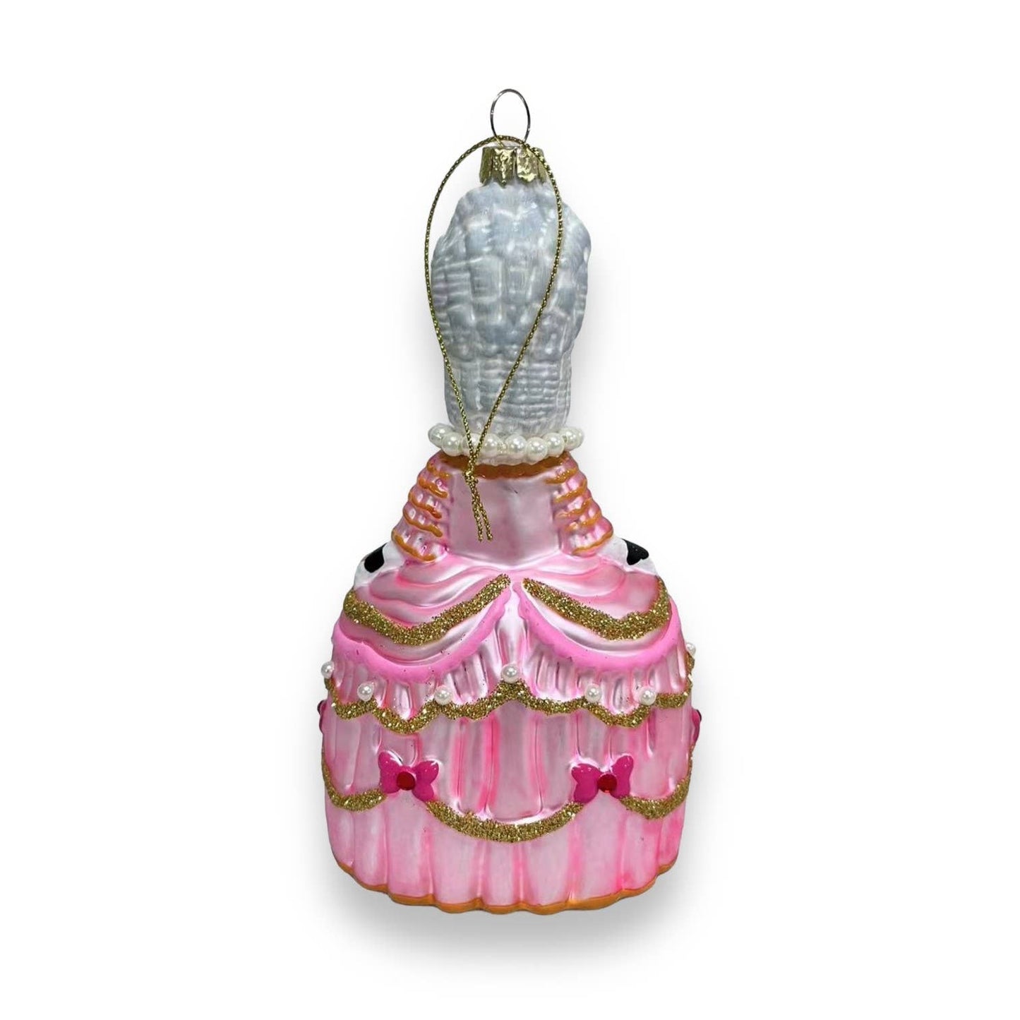 Christmas bauble Calico Cat Marie Antoinette “Let Them Eat”