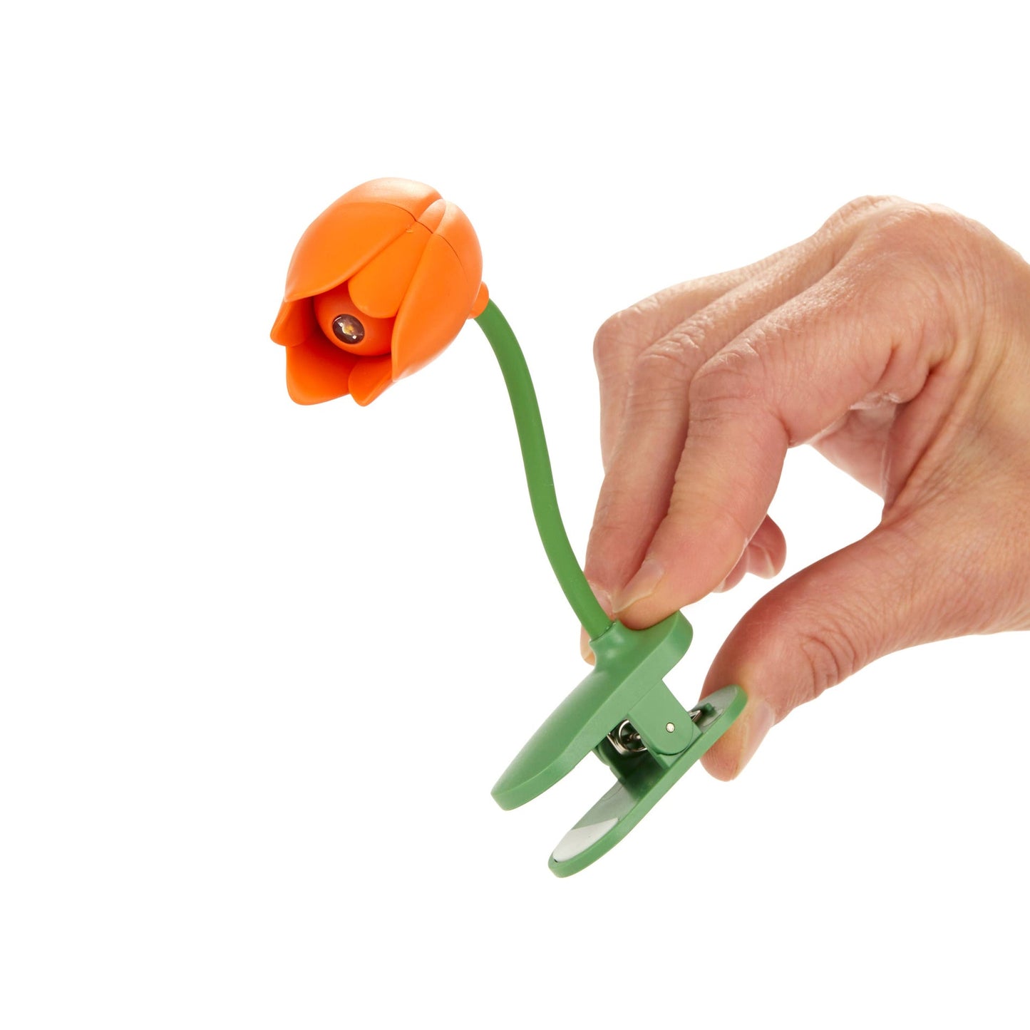 Orangefarbene Tulpen-Leselampe