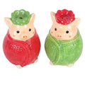 Salière et poivrière Cochons de Noël