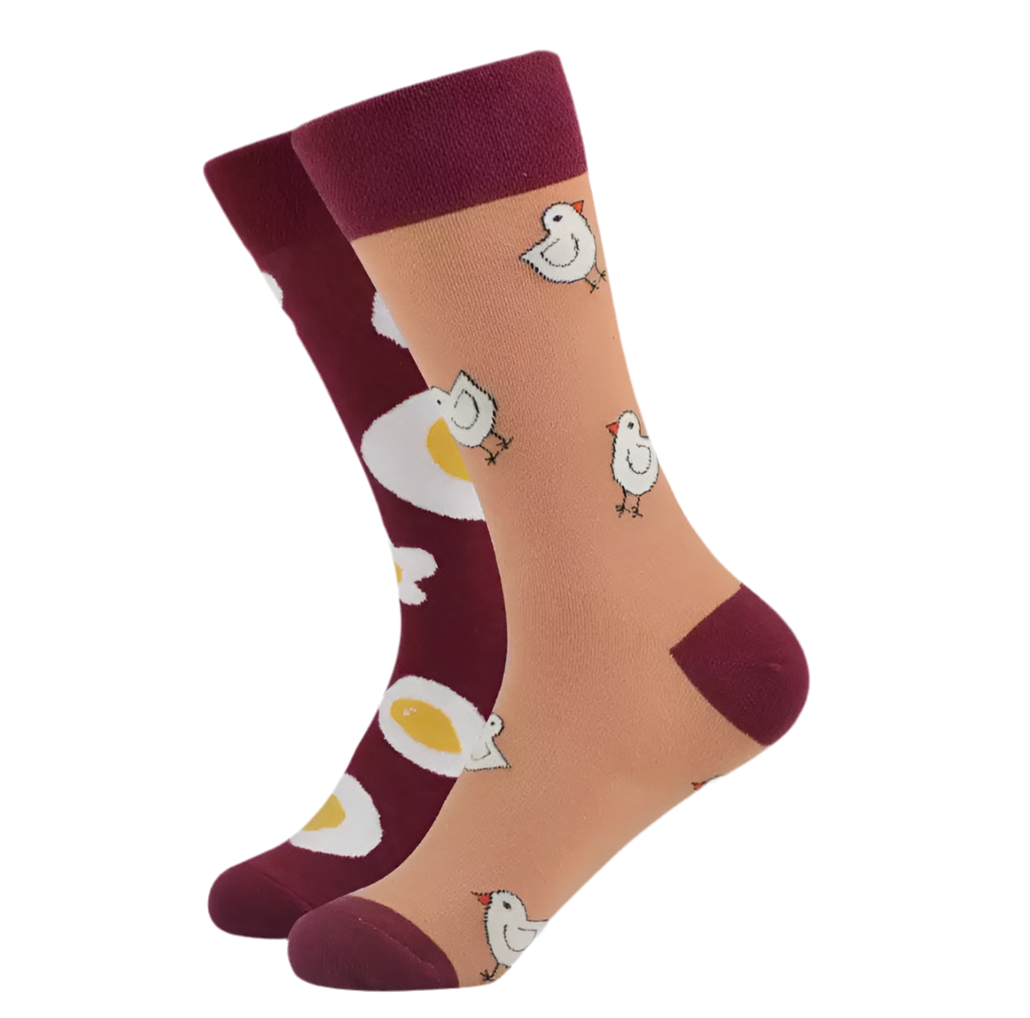 chaussettes depareillees poussins et oeufs mrcol