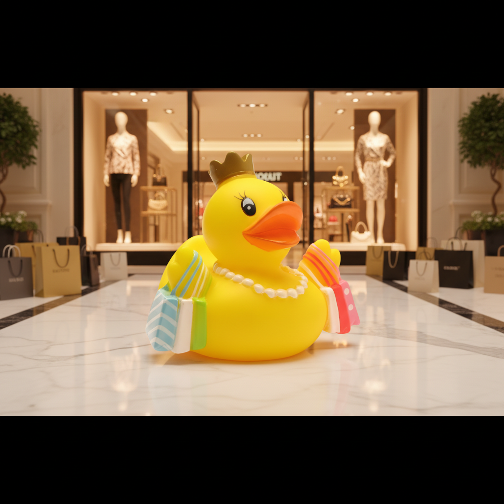 Pato reina de las compras
