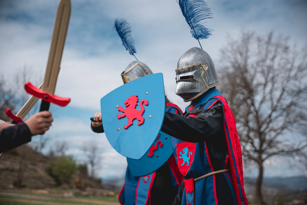 Bouclier Kamelot Bleu avec Lion L KALID MEDIEVAL – vue produit 4