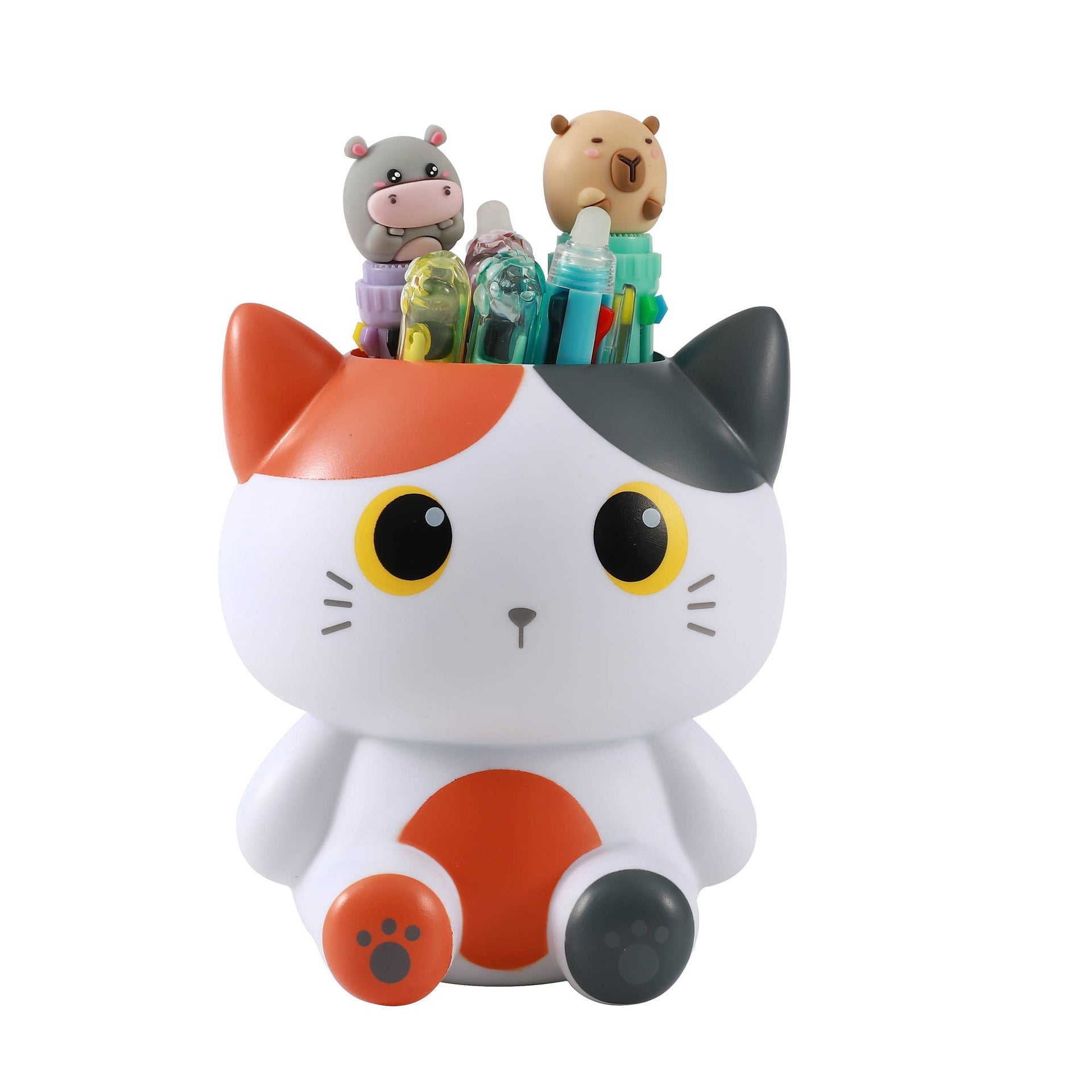 Porte-stylo 3D Orange Cat