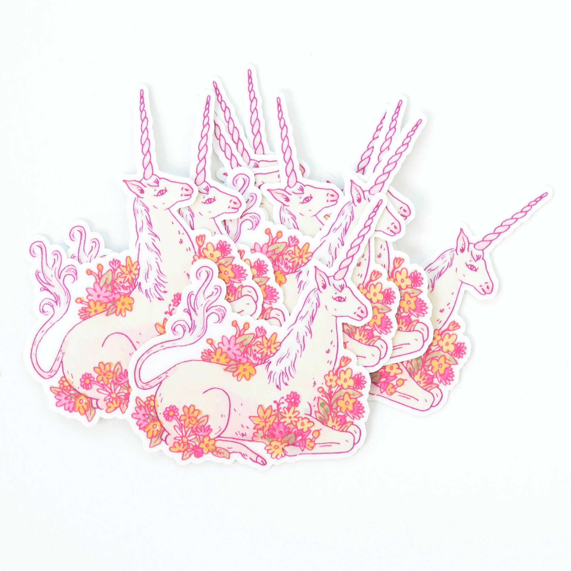 Sticker Licorne en Fleur Imaginary Animal CoinCaillerie