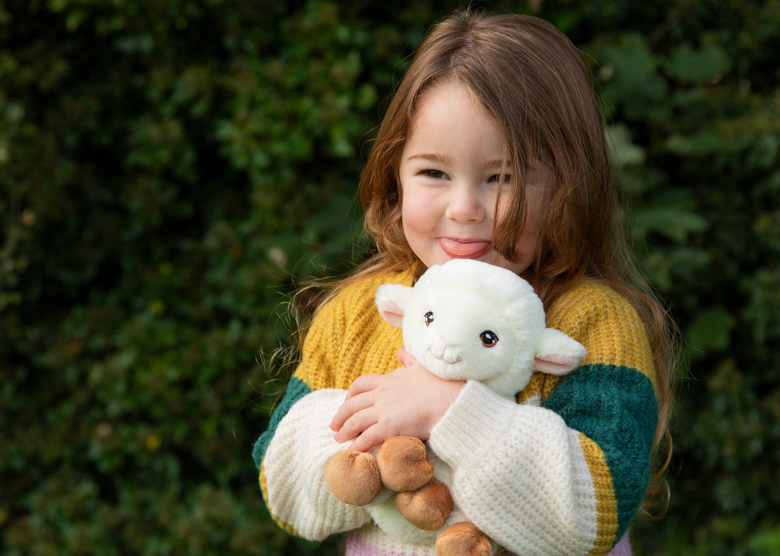 Peluche mouton blanc Keeleco 19 cm