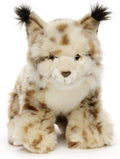 Lynx, assis, 31 cm (longueur), peluche Uni Toys