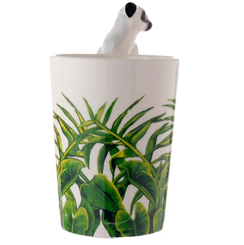 Mug Lémurien avec poignée 3D – 350 ml