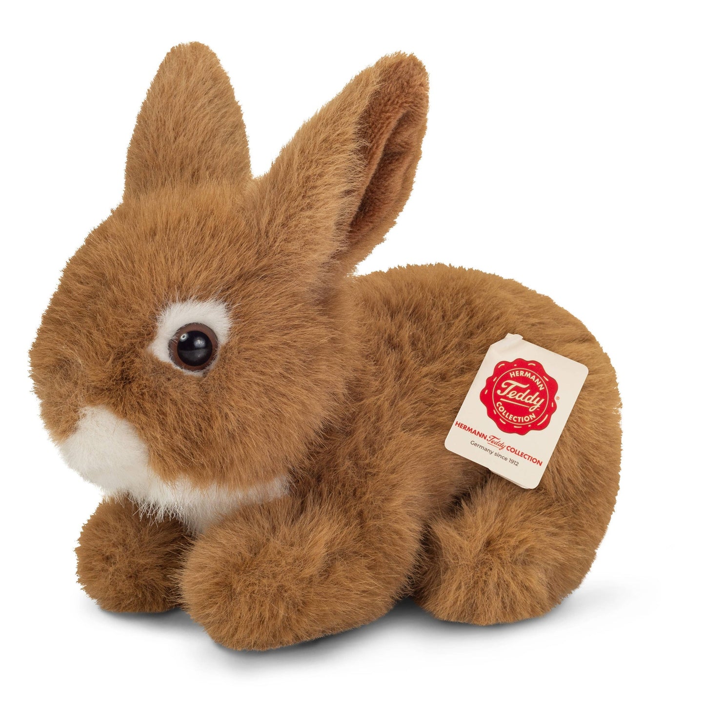 Peluche Lièvre brun assis