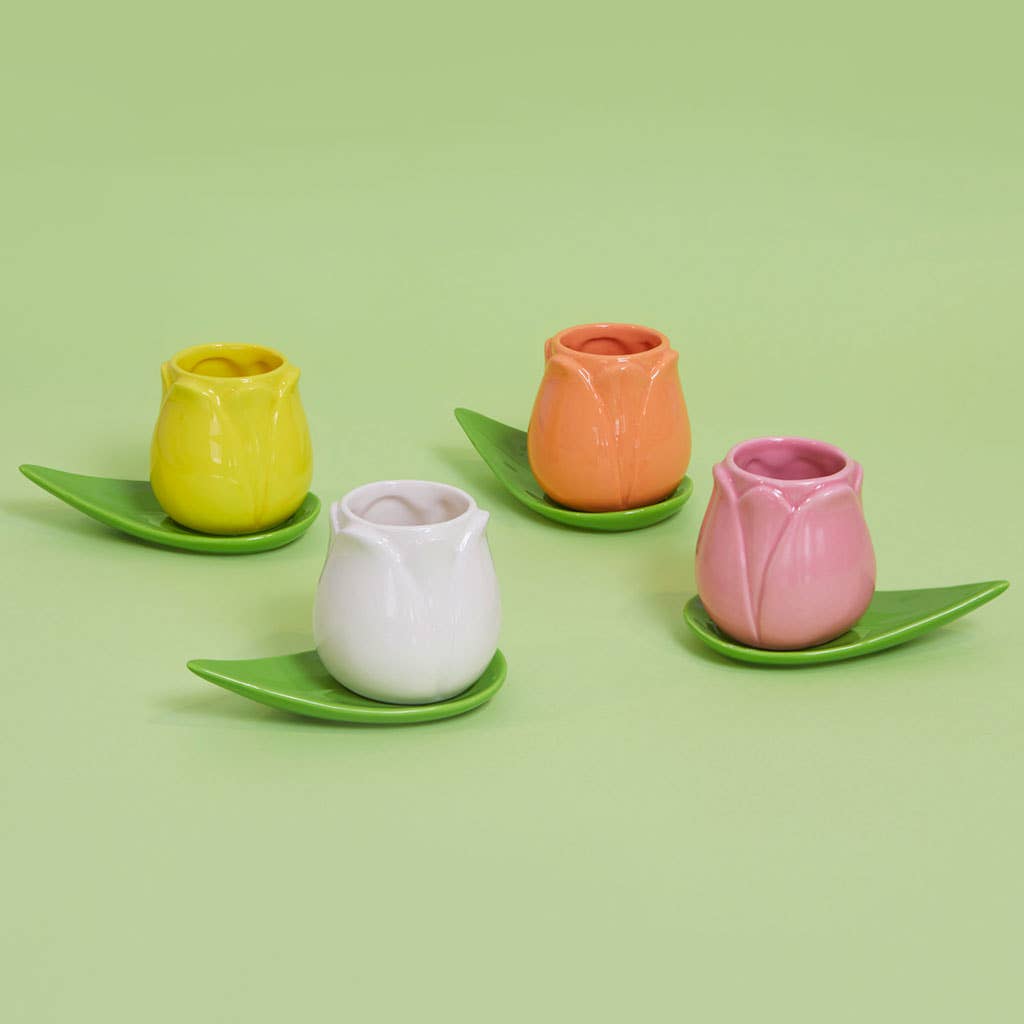 Tulip coffee cup set