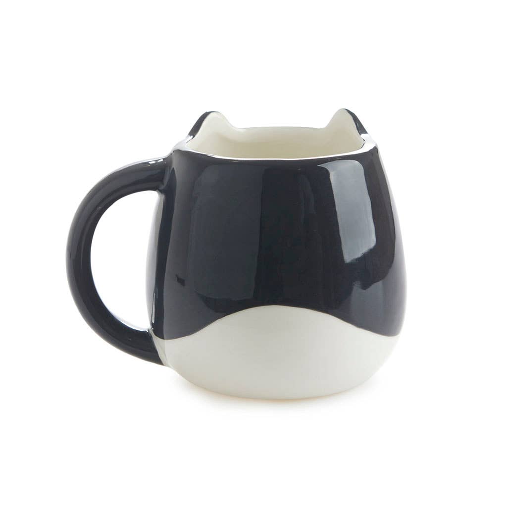 Mug Rond Chat blanc/noir