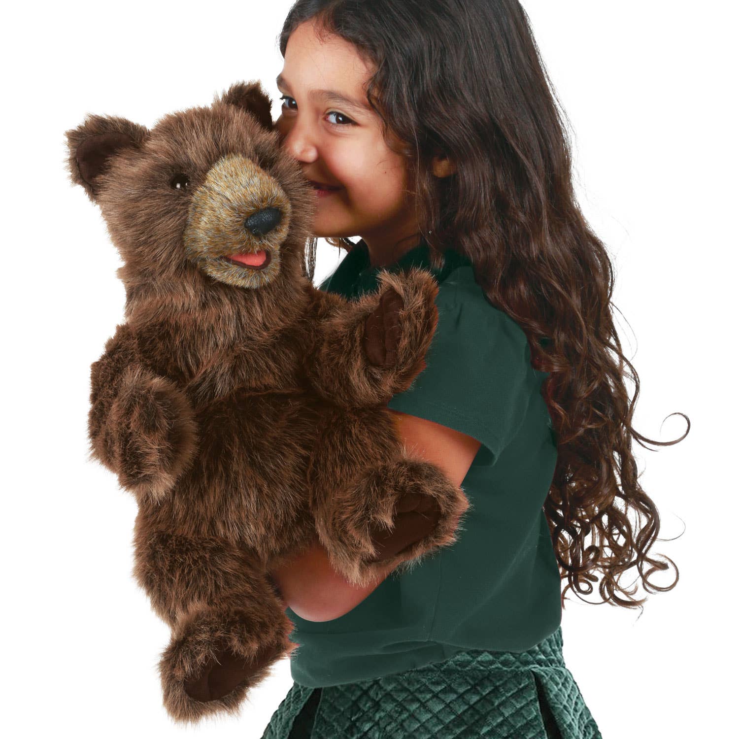 Marionnette à main Ours/ourson 3203 Folkmanis réaliste