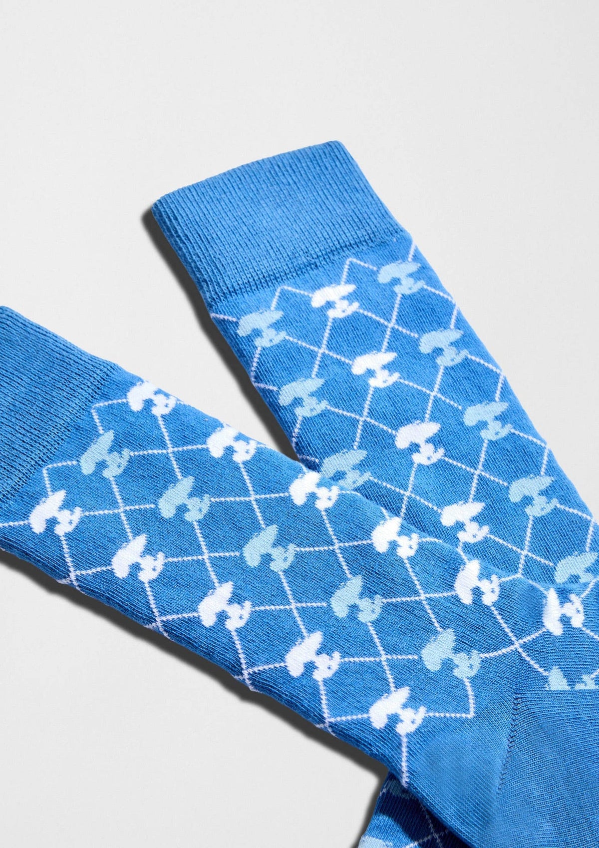 Motif BeSnoopy - Chaussettes coton biologique: Bleu / 36/40