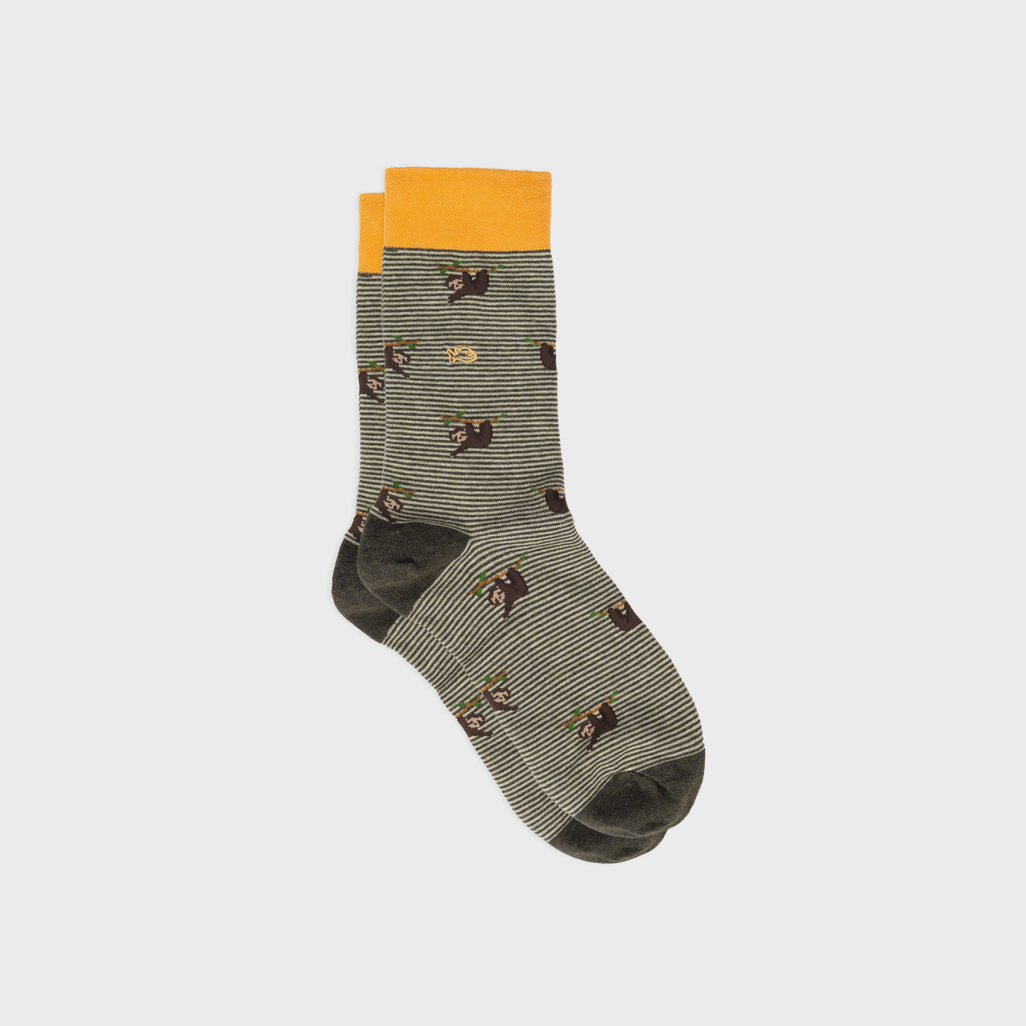 Chaussettes en coton peigné animaux - Paresseux