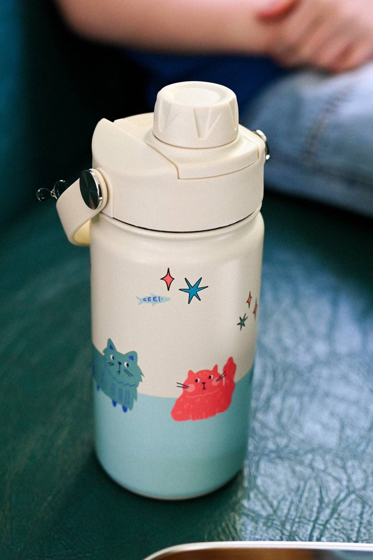 Bouteille Isotherme en Acier Inoxydable pour Enfants Meowtiful Cats