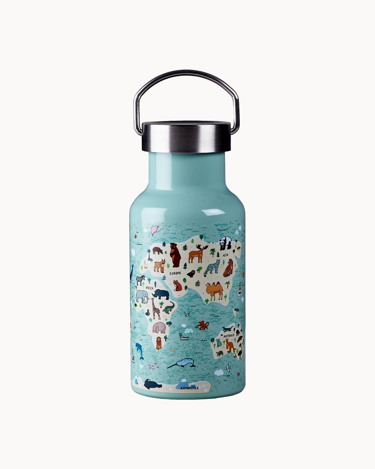 Bioloco Sky Bouteille pour Enfants - Carte des Animaux