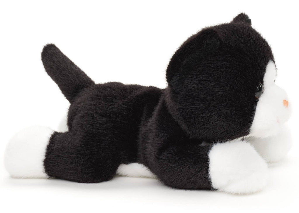 Chat (noir et blanc), allongé - 20 cm (longueur) Uni Toys