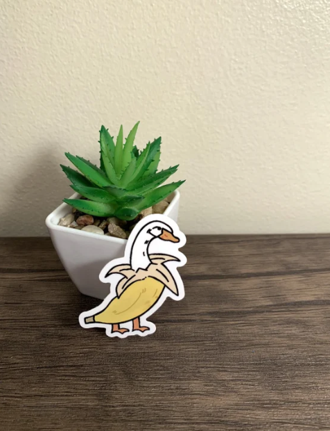 autocollant banana duck 24448076