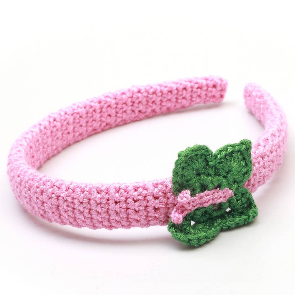 Schmetterlings-Haarreif – Rosa
