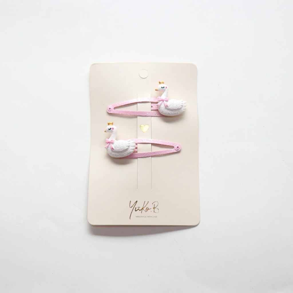 duo barrettes queens cygnes yuko b
