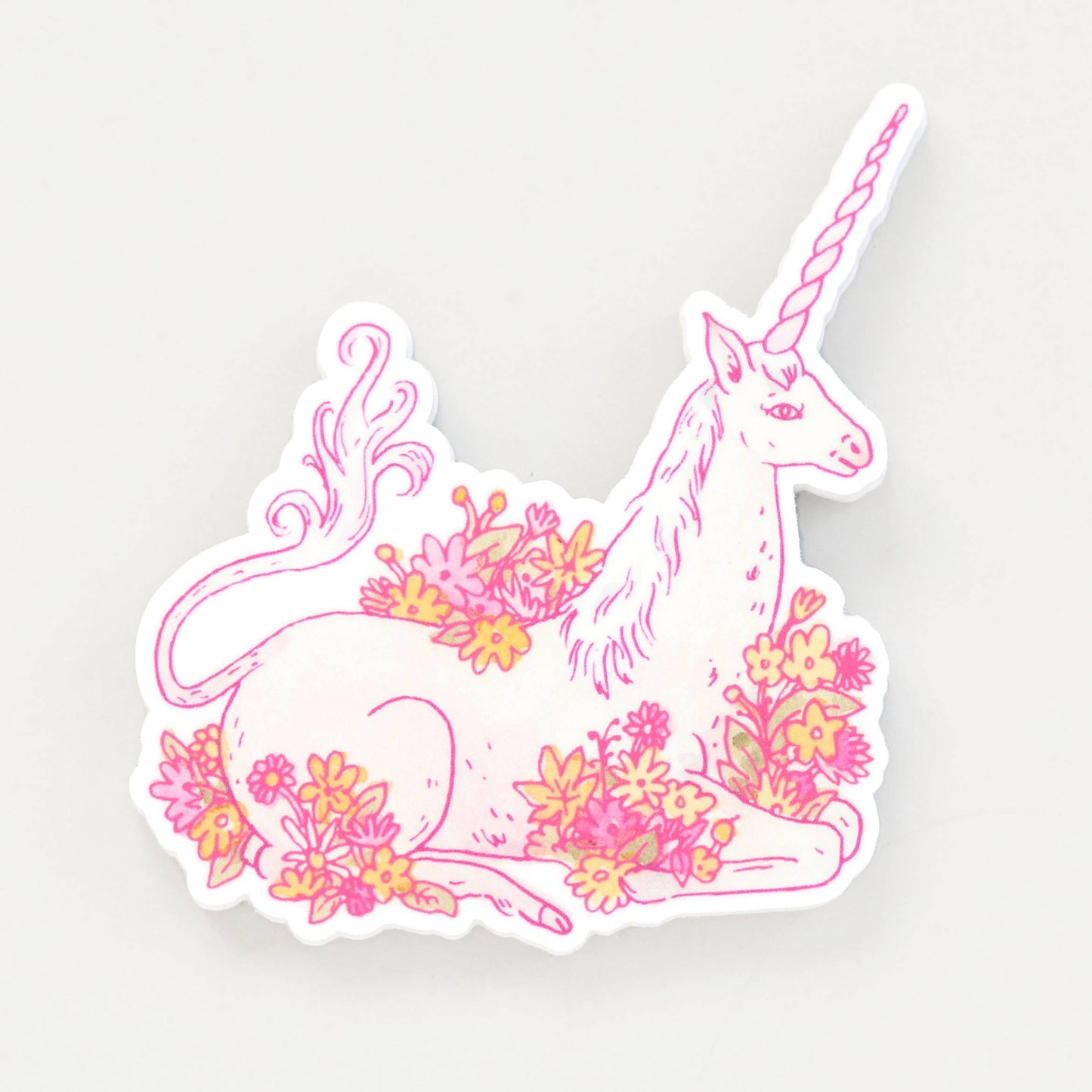 Sticker Licorne en Fleur Imaginary Animal CoinCaillerie