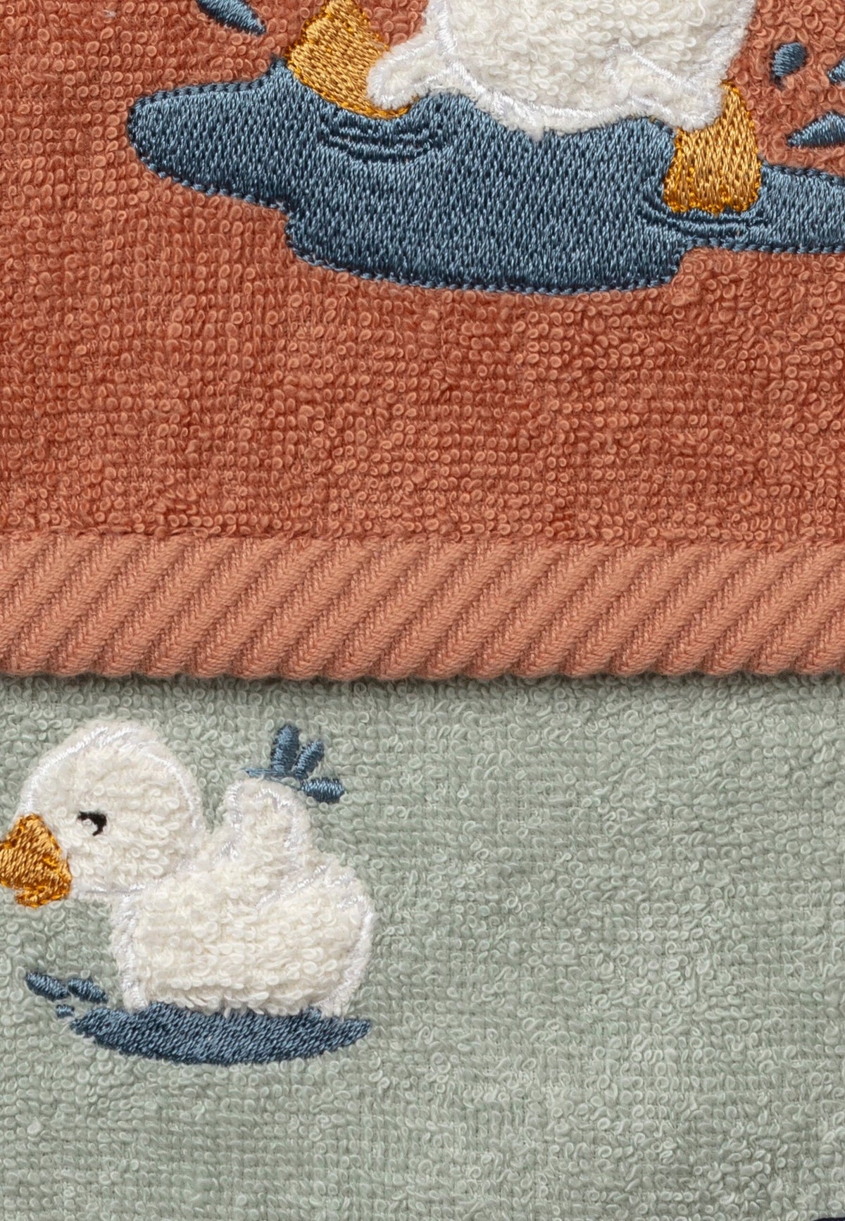 Lot de 2 serviettes pour enfants Canard