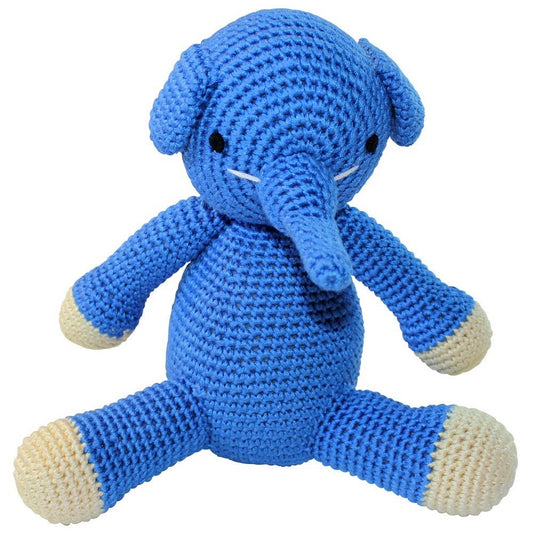 XL Häkelplüschtier – Blauer Elefant