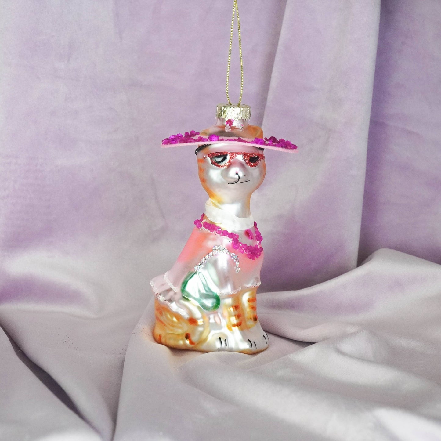 Boule de Noël Chat Diva