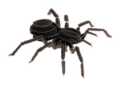 3D Paper Model: TARANTULE 8,5x2,5x8,5cm, en sachet 10,5x21x0,5cm