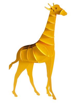 3D Paper Model: GIRAFFE 10x14x4cm, en sachet 10,5x21x0,5cm