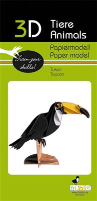 3D-Papiermodell – Tukan