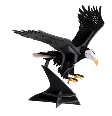 3D Paper Model: AIGLE 9x10x14,5cm, en sachet 10,5x21x0,5cm