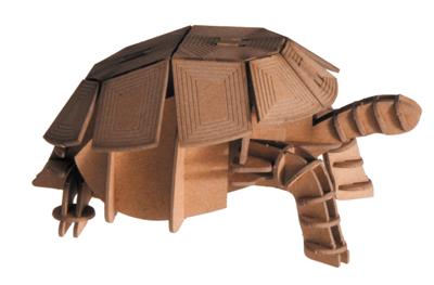 3D Paper Model: TORTUE 10x4,6x6,5cm, en sachet 10,5x21x0,5cm